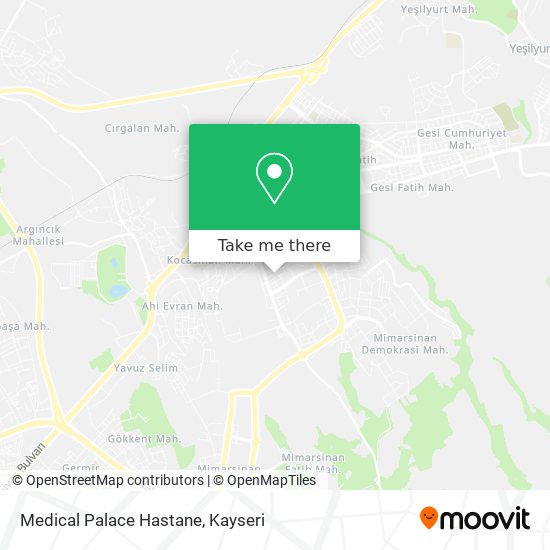 Medical Palace Hastane map
