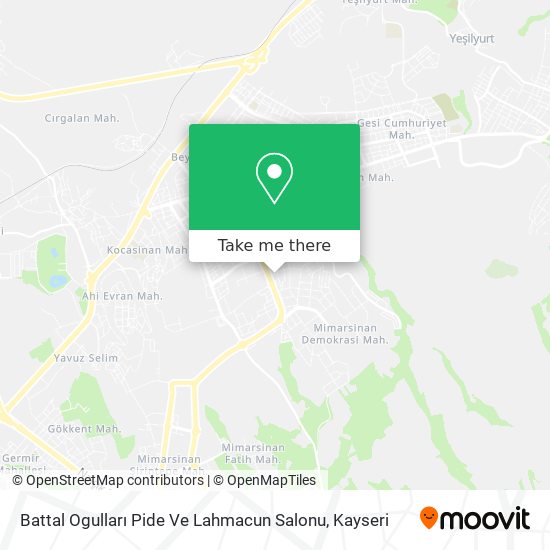Battal Ogulları Pide Ve Lahmacun Salonu map