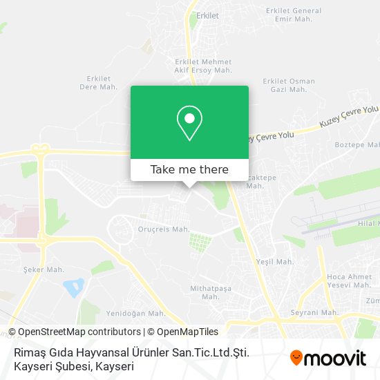 Rimaş Gıda Hayvansal Ürünler San.Tic.Ltd.Şti. Kayseri Şubesi map