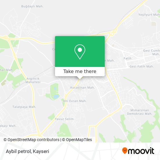 how to get to aybil petrol in kocasinan by light rail or bus