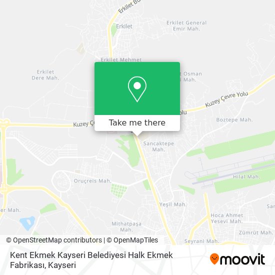 Kent Ekmek Kayseri Belediyesi Halk Ekmek Fabrikası map