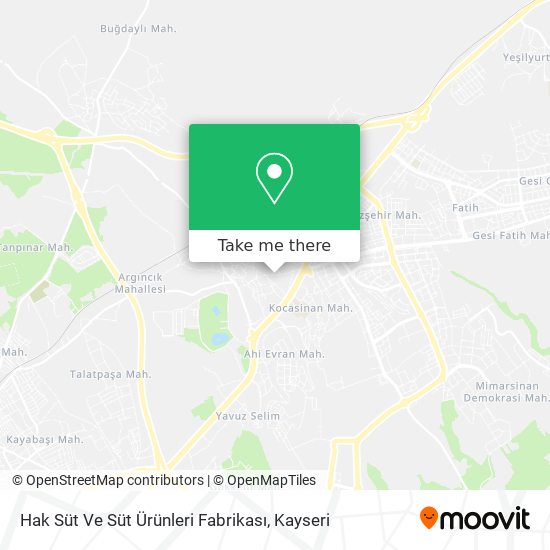 Hak Süt Ve Süt  Ürünleri  Fabrikası map
