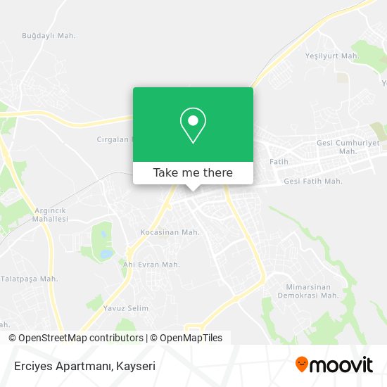 Erciyes Apartmanı map