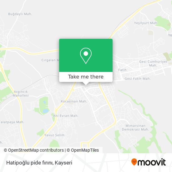 Hatipoğlu pide fırını map