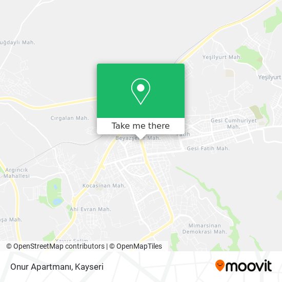 Onur Apartmanı map