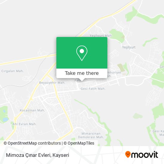 Mimoza Çınar Evleri map