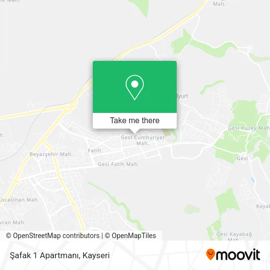 Şafak 1 Apartmanı map