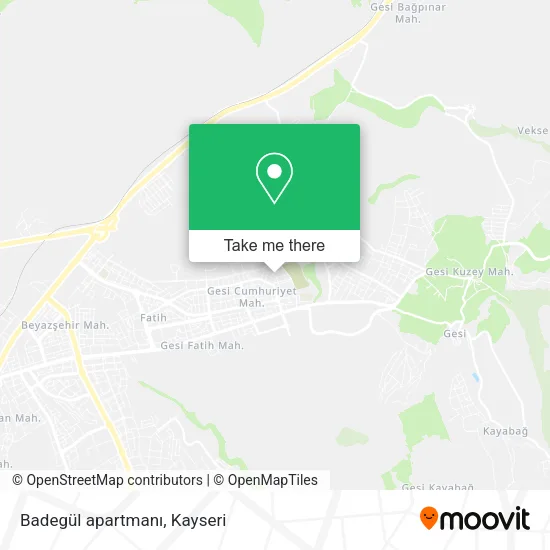 Badegül apartmanı map