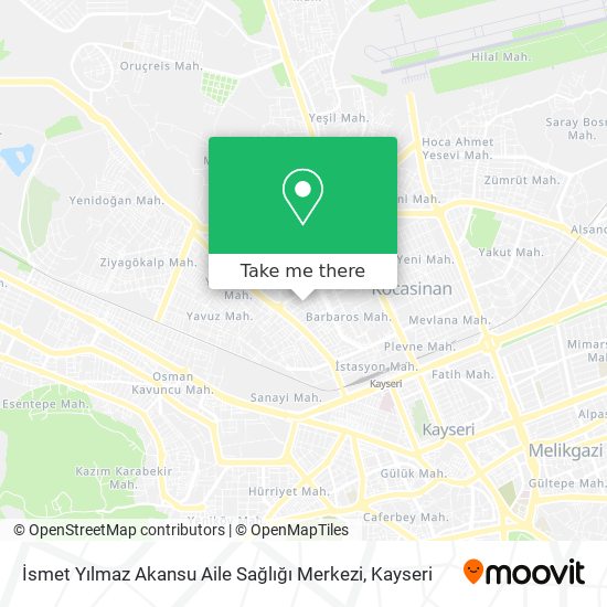 İsmet Yılmaz Akansu Aile Sağlığı Merkezi map