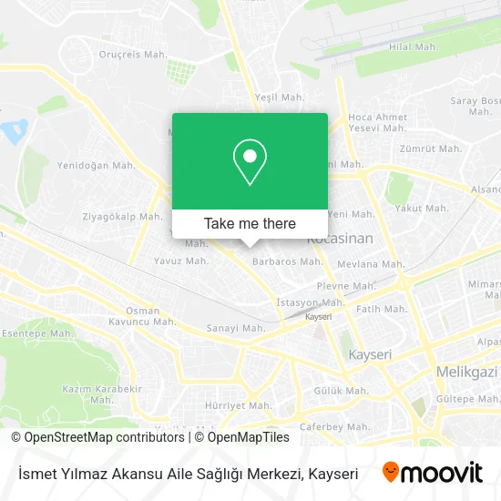 İsmet Yılmaz Akansu Aile Sağlığı Merkezi map