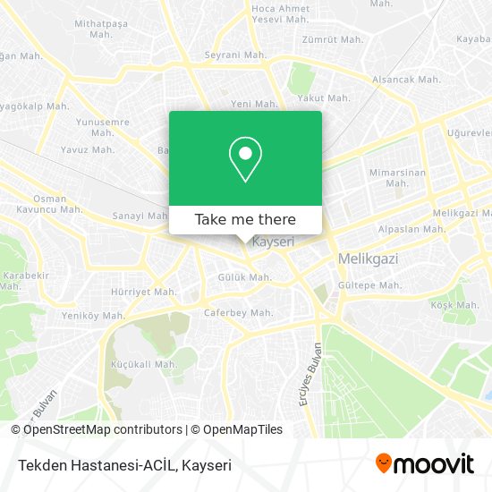 Tekden Hastanesi-ACİL map