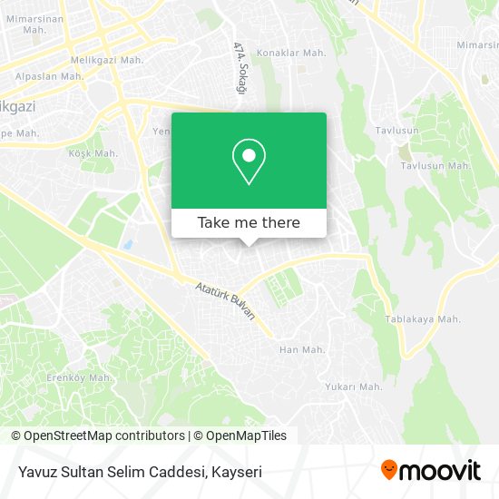 Yavuz Sultan Selim Caddesi map