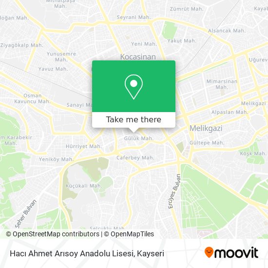 Hacı Ahmet Arısoy Anadolu Lisesi map