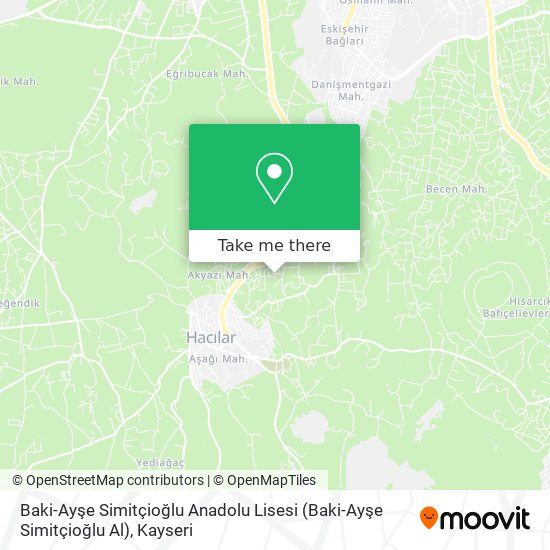Baki-Ayşe Simitçioğlu Anadolu Lisesi (Baki-Ayşe Simitçioğlu Al) map