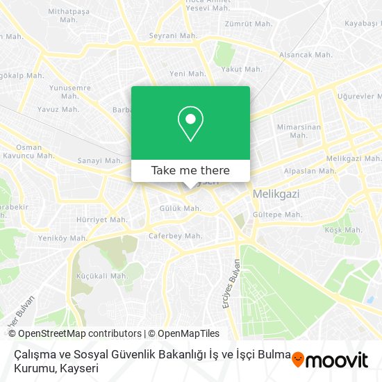 Çalışma ve Sosyal Güvenlik Bakanlığı İş ve İşçi Bulma Kurumu map