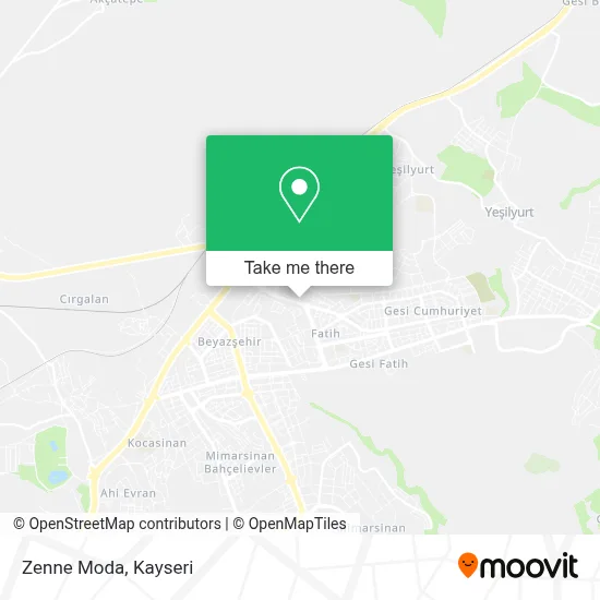 Zenne Moda map