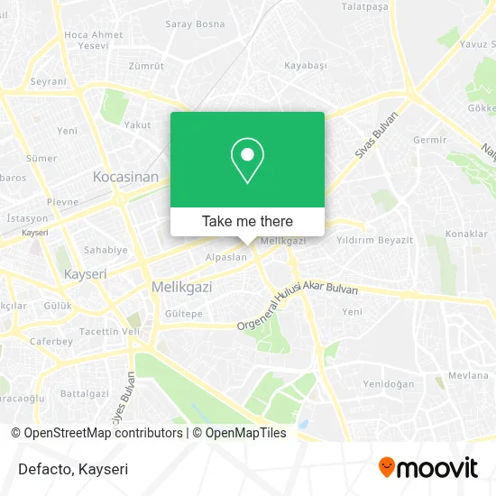 Defacto map