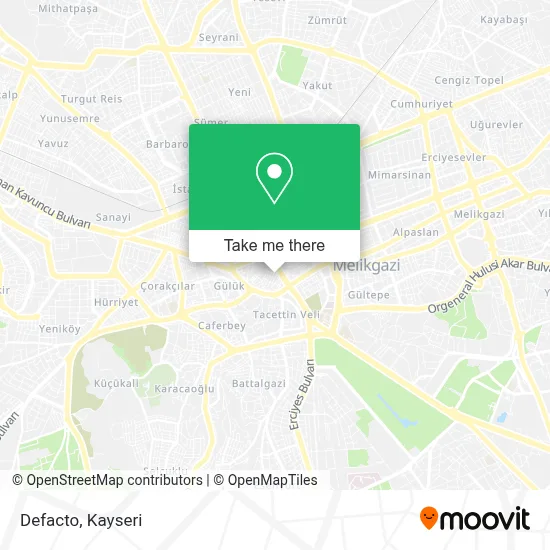 Defacto map