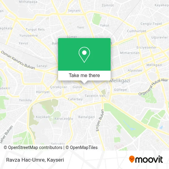 Ravza Hac-Umre map
