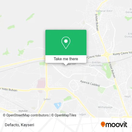 Defacto map