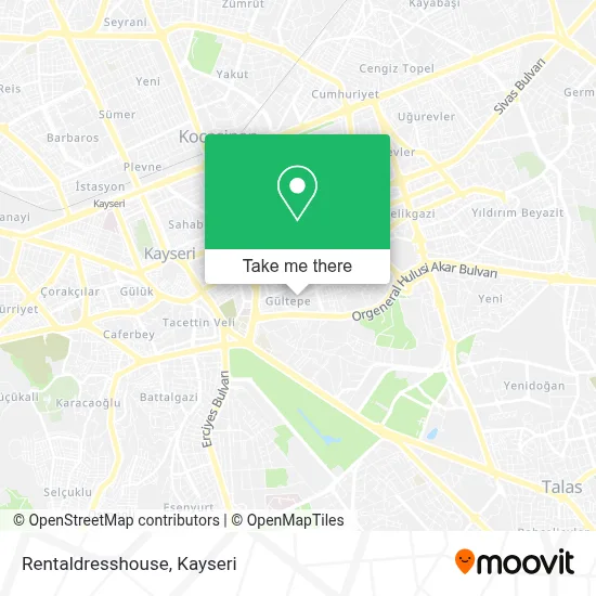 Rentaldresshouse map