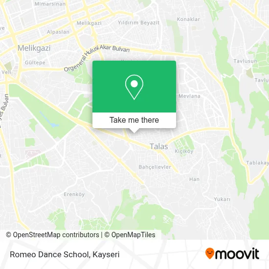 Romeo Dance School map