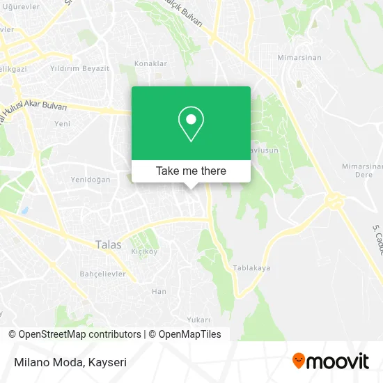 Milano Moda map