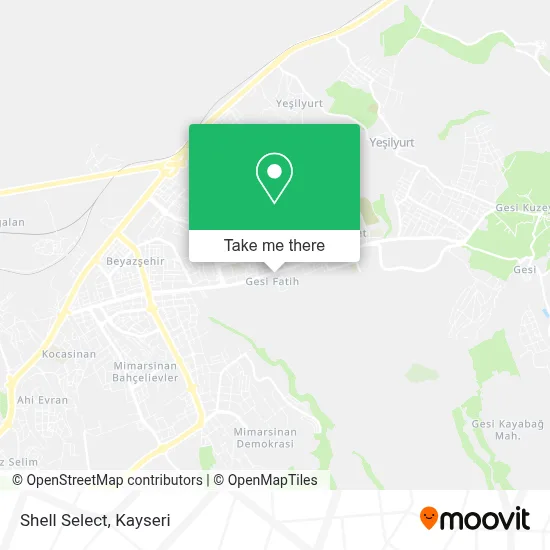 Shell Select map