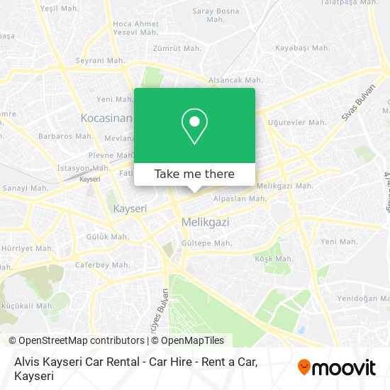 how to get to alvis kayseri car rental car hire rent a car in melikgazi by bus or light rail