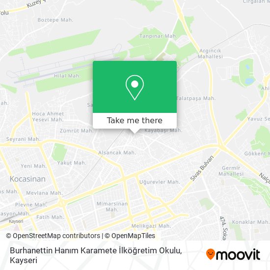 Burhanettin Hanım Karamete İlköğretim Okulu map