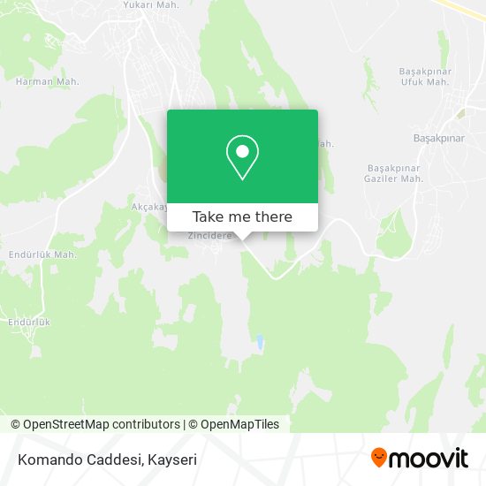 Komando Caddesi map