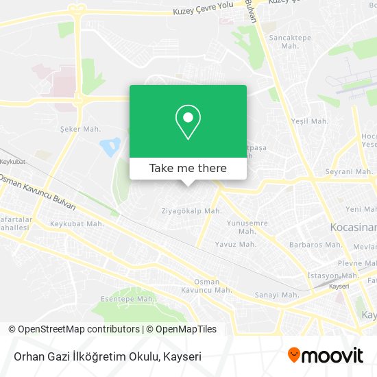 Orhan Gazi İlköğretim Okulu map
