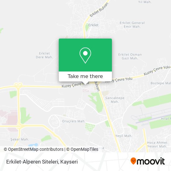 Erkilet-Alperen Siteleri map