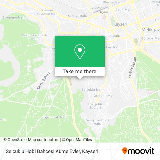 Selçuklu Hobi Bahçesi Küme Evler map