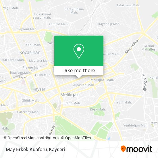 May Erkek Kuaförü map