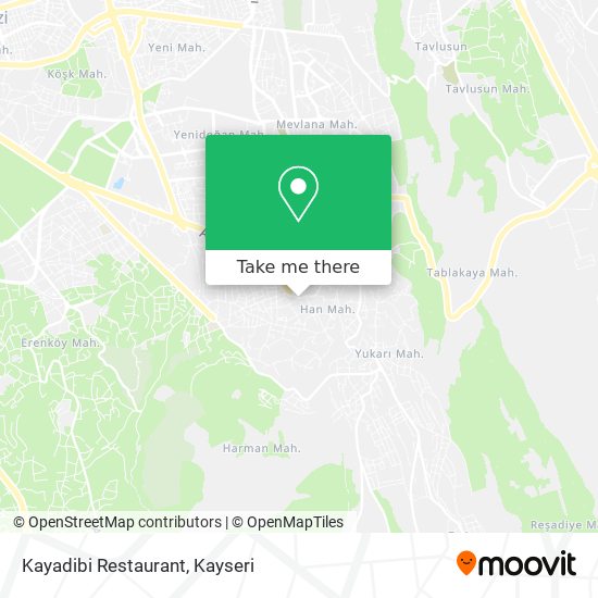 Kayadibi Restaurant map