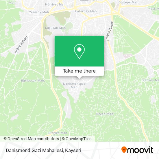 Danişmend Gazi Mahallesi map