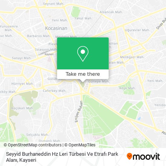 Seyyid Burhaneddin Hz Leri Türbesi Ve Etrafı Park Alanı map