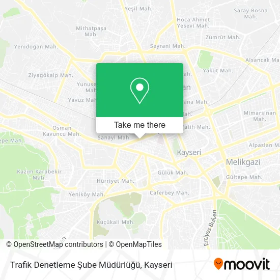 Trafik Denetleme Şube Müdürlüğü map
