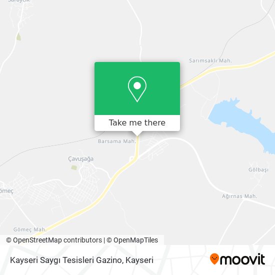 Kayseri Saygı Tesisleri Gazino map