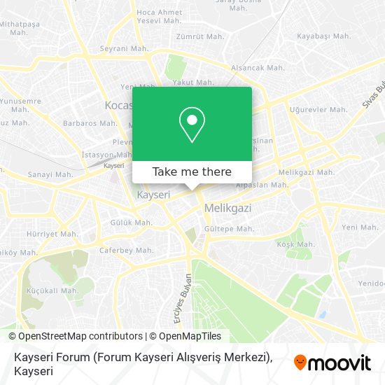 Kayseri Forum (Forum Kayseri Alışveriş Merkezi) map