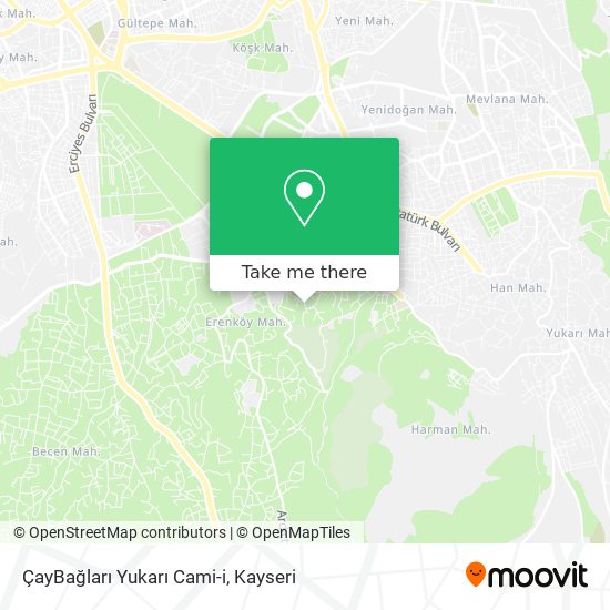 ÇayBağları Yukarı Cami-i map