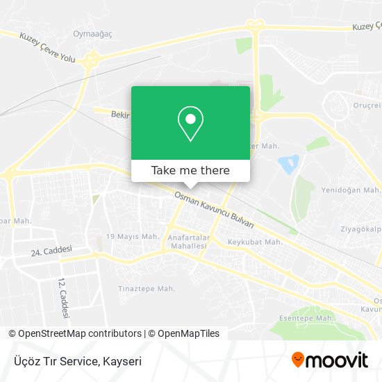 Üçöz Tır Service map