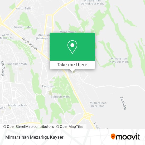 Mimarsinan Mezarlığı map