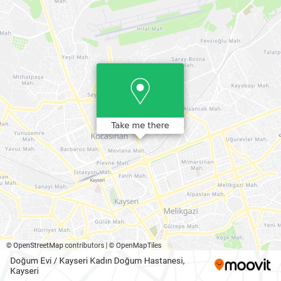 Doğum Evi / Kayseri Kadın Doğum Hastanesi map