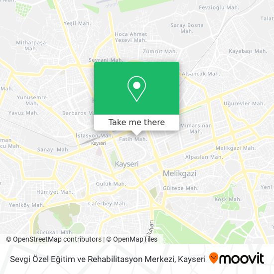 Sevgi Özel Eğitim ve Rehabilitasyon Merkezi map