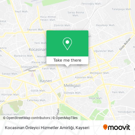 Kocasinan Önleyici Hizmetler Amirliği map
