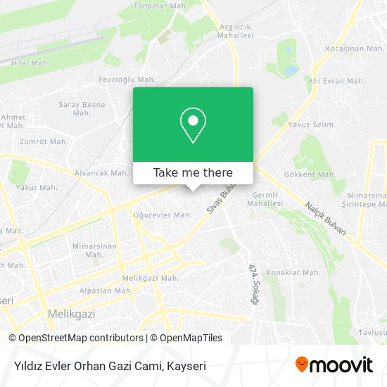 Yıldız Evler Orhan Gazi Cami map