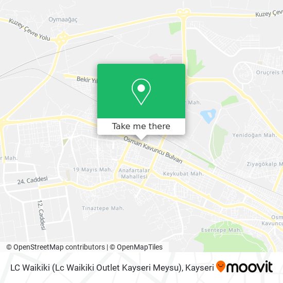 how to get to lc waikiki lc waikiki outlet kayseri meysu in melikgazi by bus