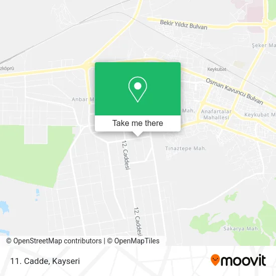 11. Cadde map